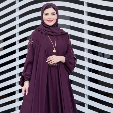 موديلات عبايات بألوان شتوية