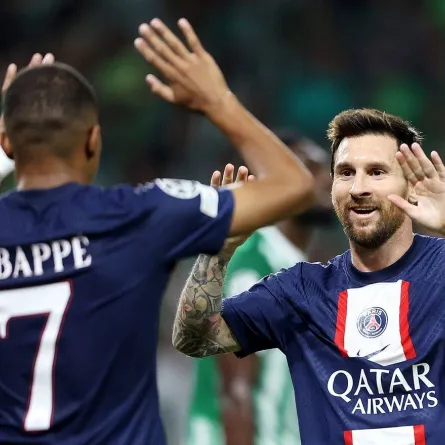 صورة الثنائي الباريسي ميسي وامبابي