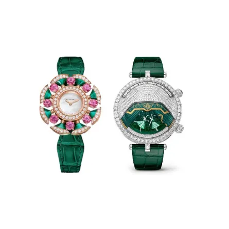 ساعات يد نسائية باللون الأخضر الداكن