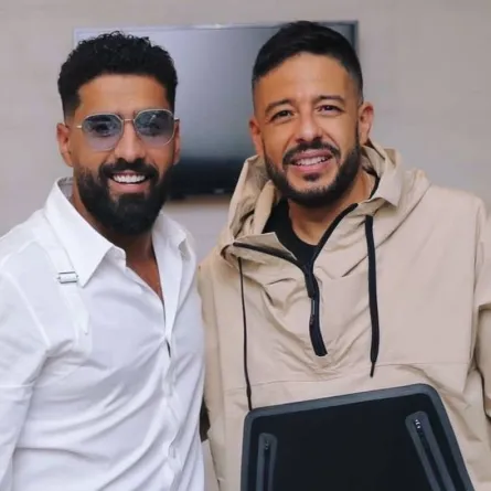 بدر الشعيبي ومحمد حماقي - صورة من حساب بدر الشعيبي الرسمي على انستغرام