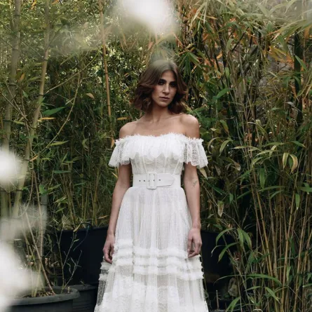 فستان زفاف أوف شولدر من جورج شقرا Georges Chakra