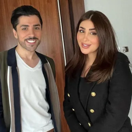 هنادي الكندري وفهد باسم - صورة من صفحتها على انستغرام