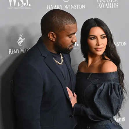 US media personality Kim Kardashian West (R) and husband US rapper Kanye West attend the WSJ Magazine 2019 Innovator Awards at MOMA on November 6, 2019 in New York City. Angela Weiss / AFP