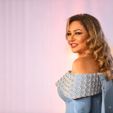 Veteran Egyptian actress Laila Elwi attends the opening of the 44th edition of the Cairo International Film Festival (CIFF) in the capital Cairo on November 13, 2022. Ahmed HASAN / AFP