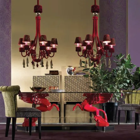 الأحمر الداكن للمسة فخمة في المنزل