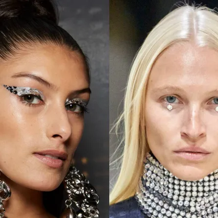 كريستال ولؤلؤ في المكياج Crystallized Makeup