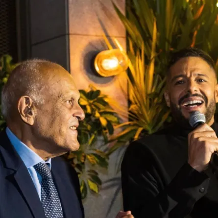 مجدي يعقوب ومحمد حماقي - الصورة من حساب الشركة المنظمة للحفل على انستغرام