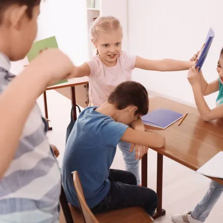 صورة للتنمر في المدارس