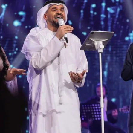 عايض وحسين الجسمي واصيل هميم -الصورة على حسابه على الانستغرام