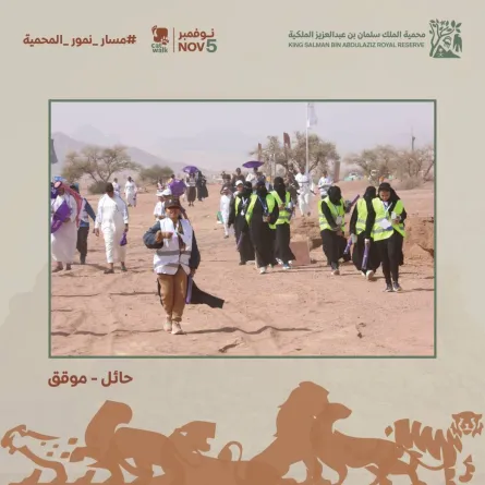 مبادرة كات ووك العالمية داخل محمية الملك سلمان بن عبدالعزيز