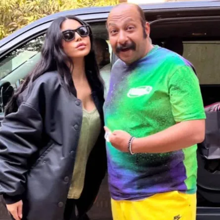 محمد ثروت برفقة هيفاء وهبي - صورة من صفحته على انستغرام