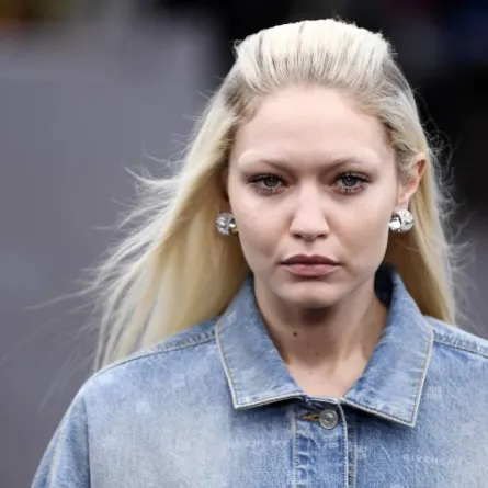 US model Gigi Hadid presents a creation for Givenchy during the Spring-Summer 2023 fashion show as part of the Paris Womenswear Fashion Week, in Paris, on October 2, 2022. JULIEN DE ROSA / AFP