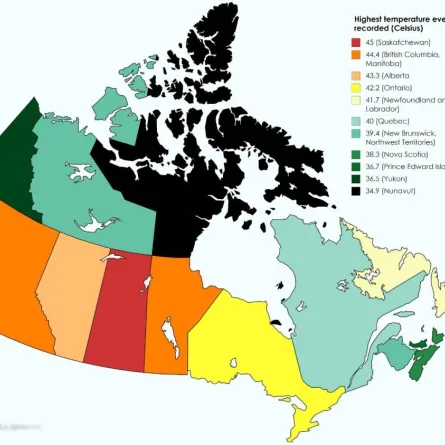 ظاهرة غير مسبوقة في مقاطعة كندية تسجل "حرارة قياسية