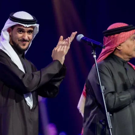 عايض يوسف ومحمد عبده -الصورة من حساب موسم الرياض على تويتر