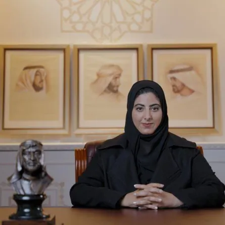 الشيخة شما بنت سلطان بن خليفة آل نهيان. الصورة من "وام"