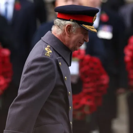 Britain's King Charles III attends the Remembrance Sunday ceremony at the Cenotaph on Whitehall in central London, on November 13, 2022. Remembrance Sunday is an annual commemoration held on the closest Sunday to Armistice Day, November 11, the anniversary of the end of the First World War and services across Commonwealth countries remember servicemen and women who have fallen in the line of duty since WWI. ISABEL INFANTES / POOL / AFP
