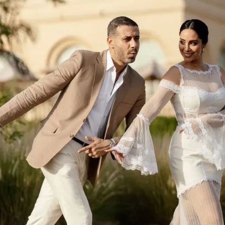 بسنت شوقي وزوجها الفنان محمد فراج - صورة من صفحتها على انستغرام 