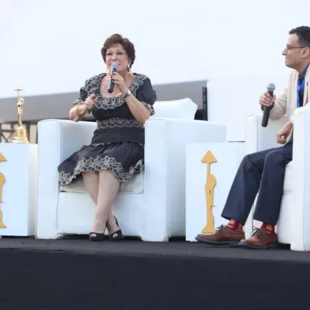 ندوة تكريم لبلبة - الصورة من المركز الإعلامي لمهرجان القاهرة