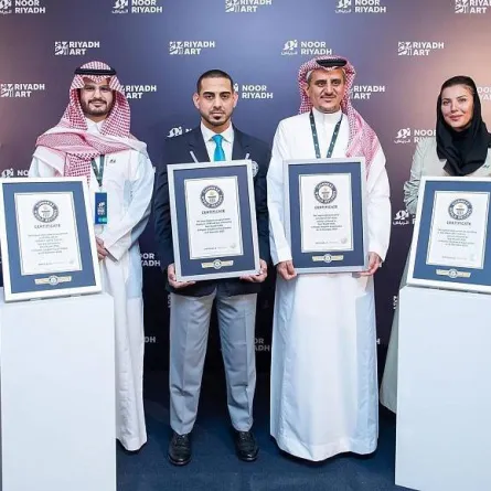 اختتام فعالية نور الرياض بتحقيق 6 أرقام قياسية في جينيس