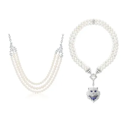 موديلات قلائد لؤلؤ لإطلالة فخمة بالعباية في شتاء 2023