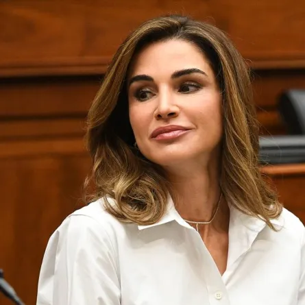 Jordan's King Abdullah II(not shown) and Queen Rania arrive for lunch ahead of a meeting with House Foreign Affairs Committee Chairman Ed Royce, R-CA, in the Rayburn House Office Building on Capitol Hill in Washington, DC on June 26, 2018. MANDEL NGAN / AFP