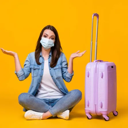 وضع صورة خاصة بالمسافر على حقيبة السفر 