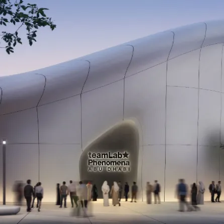 اكتمال 25% من الأعمال الإنشائية لـ"تيم لاب فينومينا أبوظبي". الصورة من مكتب أبوظبي الإعلامي