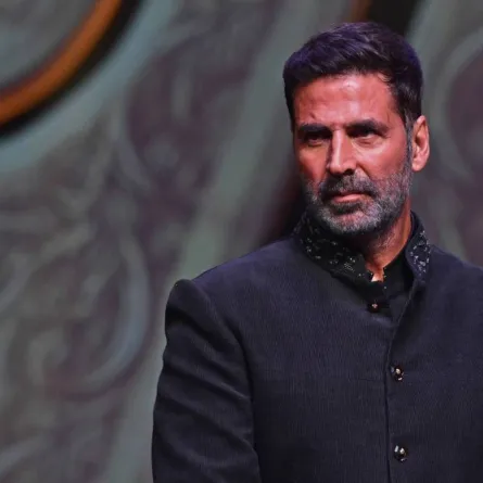 Bollywood actor Akshay Kumar poses for pictures during the trailer launch of his upcoming Hindi language movie 'Prithviraj' in Mumbai on May 9, 2022. SUJIT JAISWAL / AFP