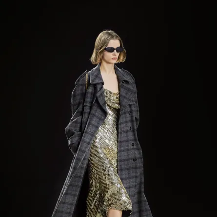 معطف طويل متعدد الألوان من سيلين Celine