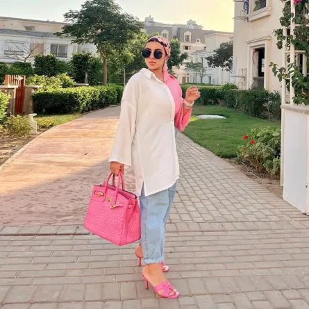 هدير عاطف باطلالة كاجوال