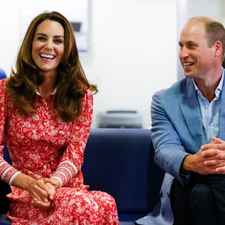 Britain's Prince William, Duke of Cambridge (L) and Britain's Catherine, Duchess of Cambridge (R) speak to people looking for work at the London Bridge Jobcentre, in London on September 15, 2020. The Duke and Duchess of Cambridge carried out engagements in London today to meet local communities, hear about the challenges they have faced over the last six months, and shine a light on individuals and businesses who have gone above and beyond to help others during this extraordinary time. HENRY NICHOLLS / POOL