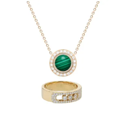 موديلات مجوهرات مع أحجار كريمة متحركة