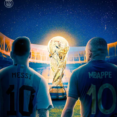 الأرجنتين ضد فرنسا في نهائي كأس العالم 2022 - الصورة من حساب Paris Saint-Germain على تويتر