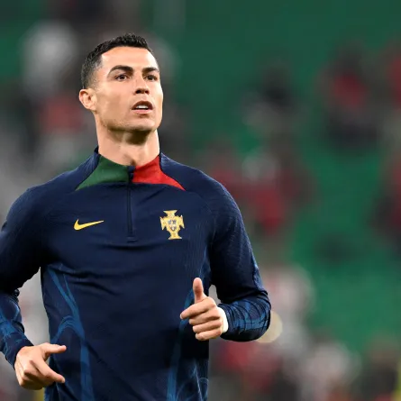 Cristiano Ronaldo at the Al-Thumama Stadium in Doha on December 10, 2022. PATRICIA DE MELO MOREIRA / AFP