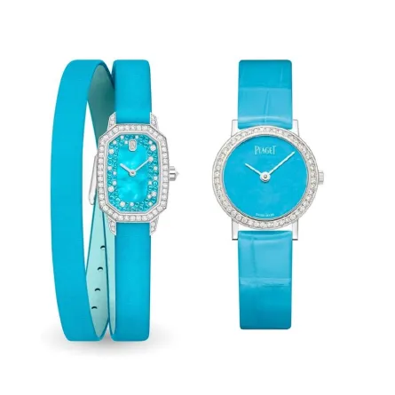 ساعات نسائية باللون التركوازي لإطلالة عصرية جذابة في شتاء 2023