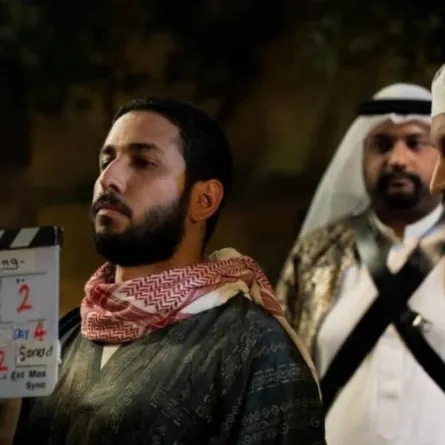 كواليس تصوير فيلم الخلاط - صورة من صفحة الفنان فهد البتيري على انستغرام 