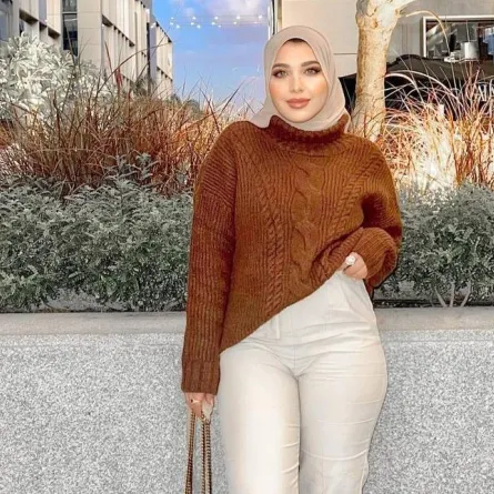 موديلات كنزات صوفية للمحجبات