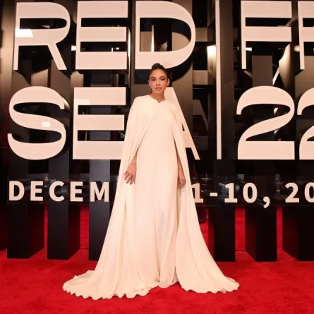 سلمى أبو ضيف في إطلالة جذابة على السجادة الحمراء- الصورة خاصة بـ سيدتي