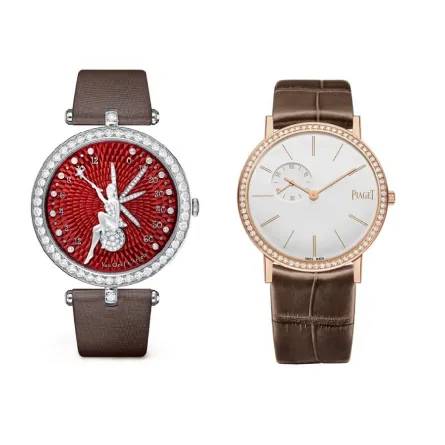 ساعات ذهب باللون البني لإطلالة أنثوية دافئة في شتاء 2023