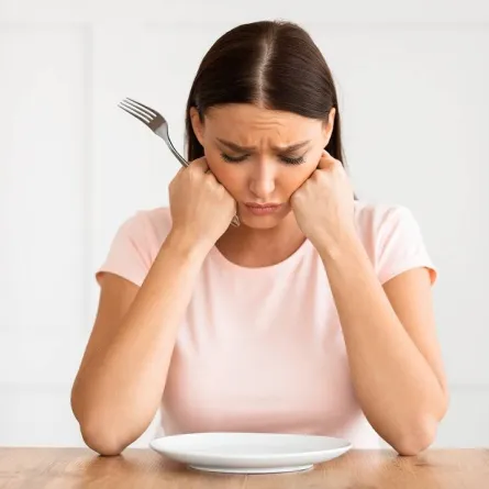 صورة لحامل تعاني من فقدان الشهية