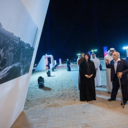 الشيخة لطيفة تفتتح فعاليات النسخة الثانية من مهرجان "المرموم: فيلم في الصحراء". الصورة من مكتب دبي الإعلامي