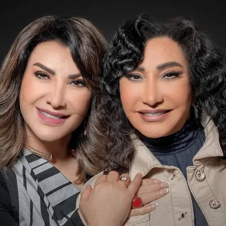 سحر حسين وهدى حسين من كواليس مسلسل عودة خالتي - صورة من صفحة سحر حسين على انستغرام