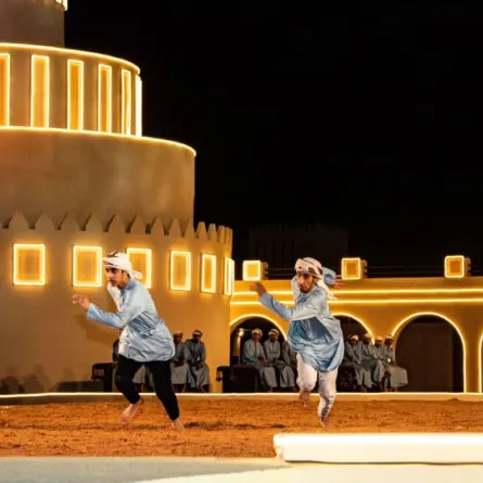 بطولة فزاع لليولة في المرموم- الصورة من مركز حمدان بن محمد لإحياء التراث 