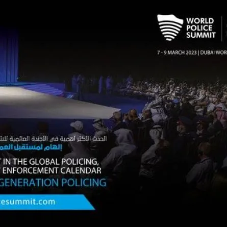 القيادة العامة لشرطة دبي تستضيف القمة العالمية الشرطية 2023. الصورة من مكتب دبي الإعلامي