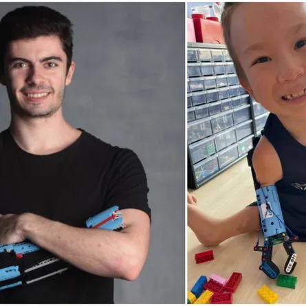 طفل كازاخستاني أول حامل لطرف اصطناعي متحرك من «ليغو»