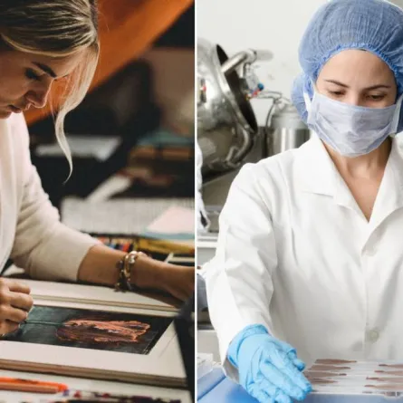 الفرق بين العلم والفن