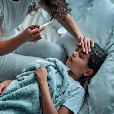 صورة لطفلة مريضة