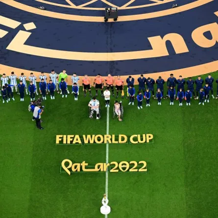 نهائي كأس العالم 2022 بين الأرجنتين وفرنسا - الصورة من حساب كأس العالم فيفا