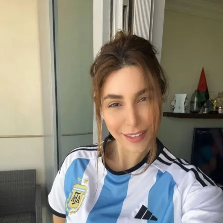 يارا بقميص منتخب الأرجنتين - الصورة من حسابها على إنستغرام