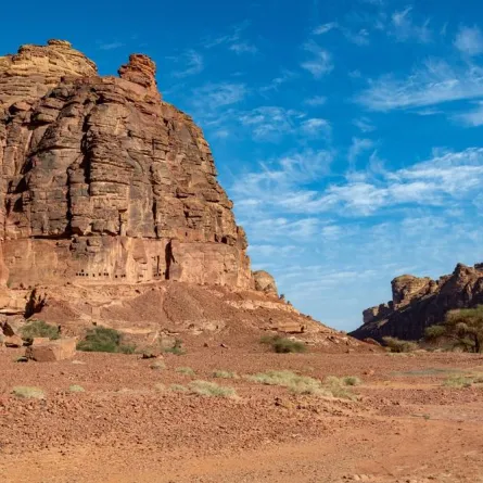 النقوش العربية في جبل عكمة جاذبة للسياح